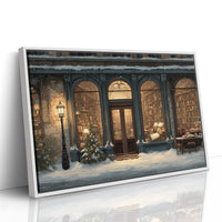 Winter Tales Behind Glowing Windows