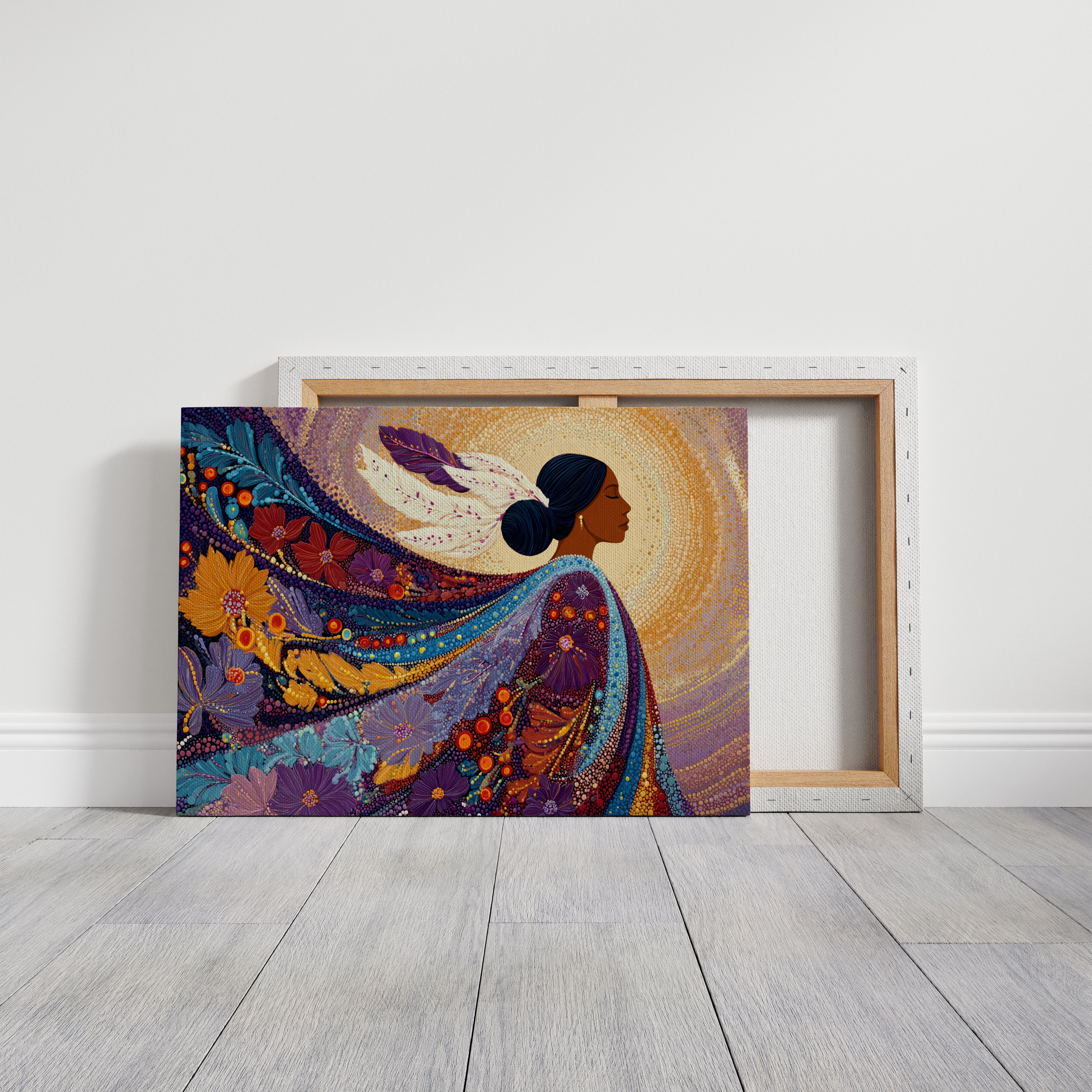 Sacred Flowers Dance In Evening Light