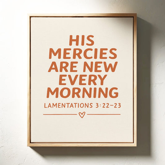 New Every Morning Scripture Print