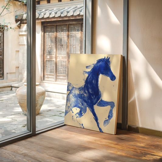 Indigo Stallion Rides The Wind