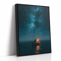Lantern Boat Beneath The Stars