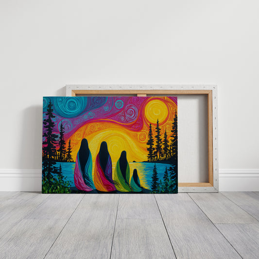 Sacred Waters Meet Northern Lights