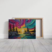 Northern Lights Paint Summer Waters