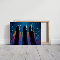 Moonlit Sisters Dance With Butterflies