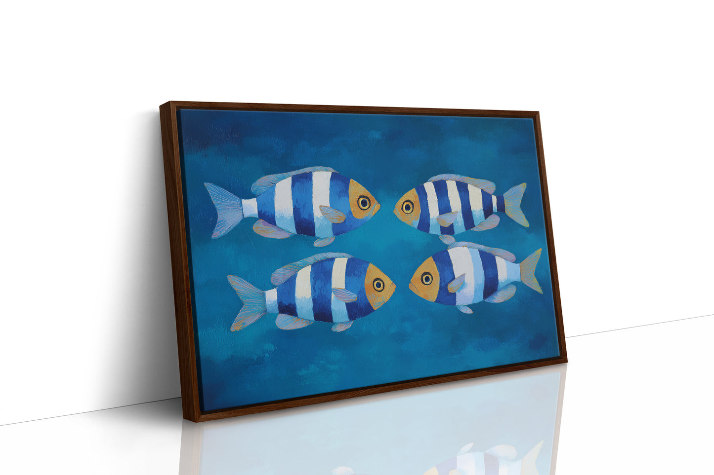 Striped Swimmers Meet At Sea