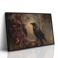 Raven Among Faded Roses