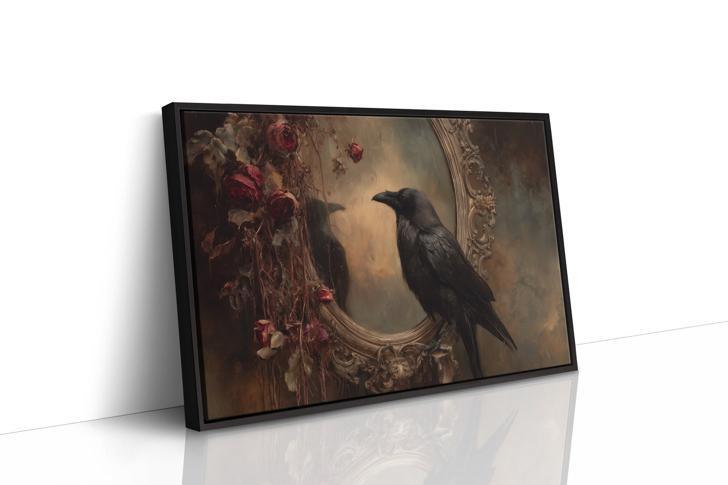 Raven Among Faded Roses