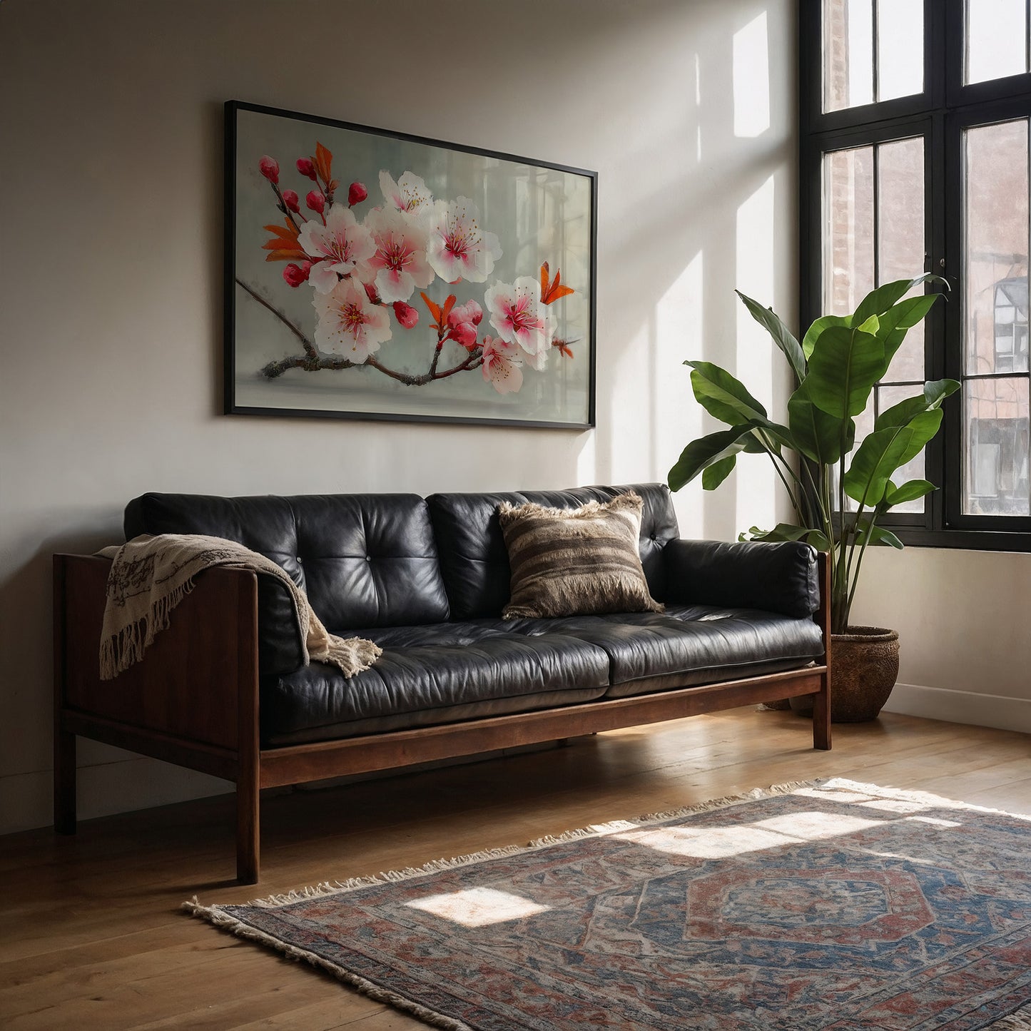 Blossoms Rest In Golden Hour Light