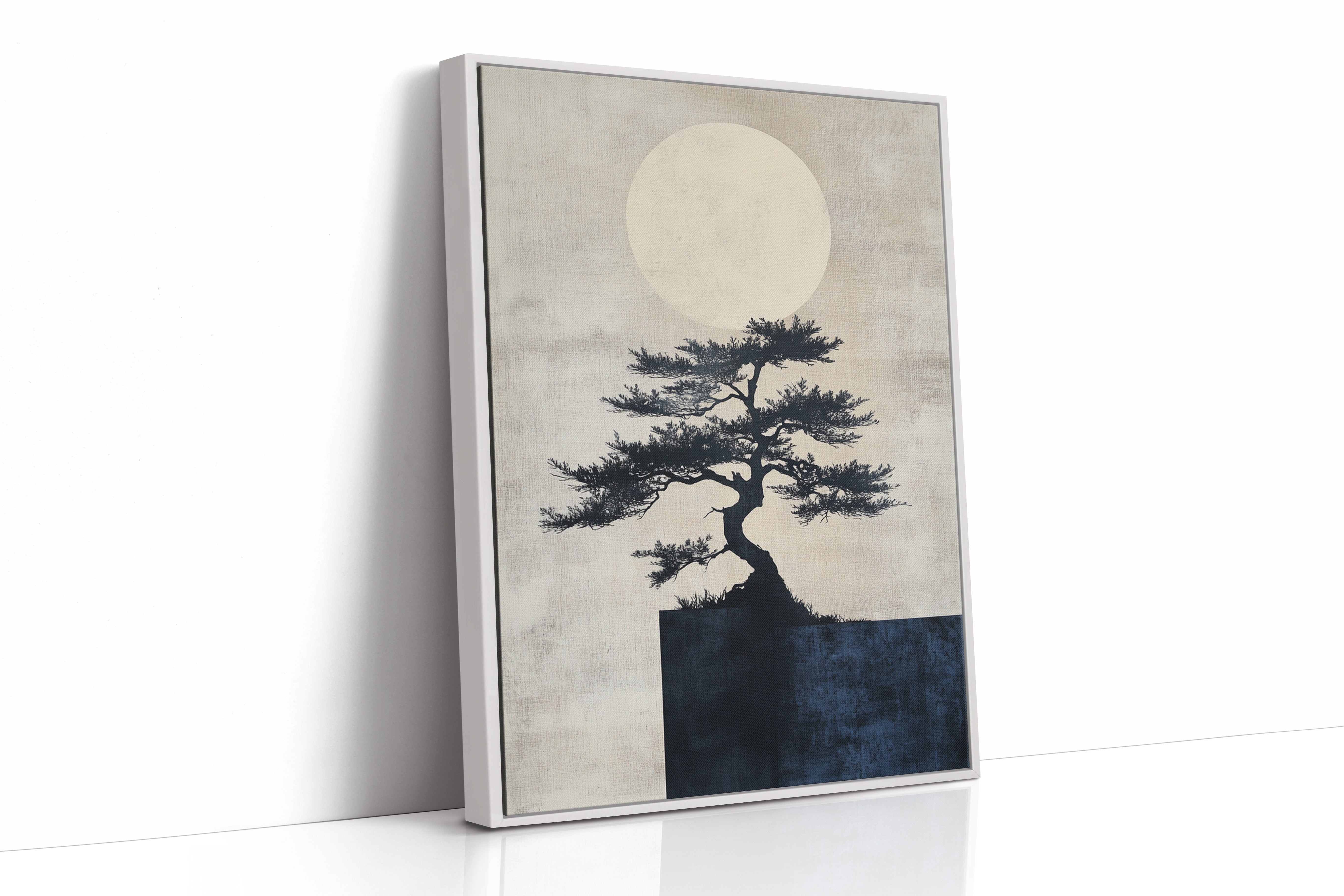 zen bonsai tree Zen Bonsai Tree Art – Minimalist Japanese Wall Print – Kooly