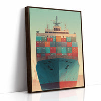 Cargo Vessel In Mint Waters