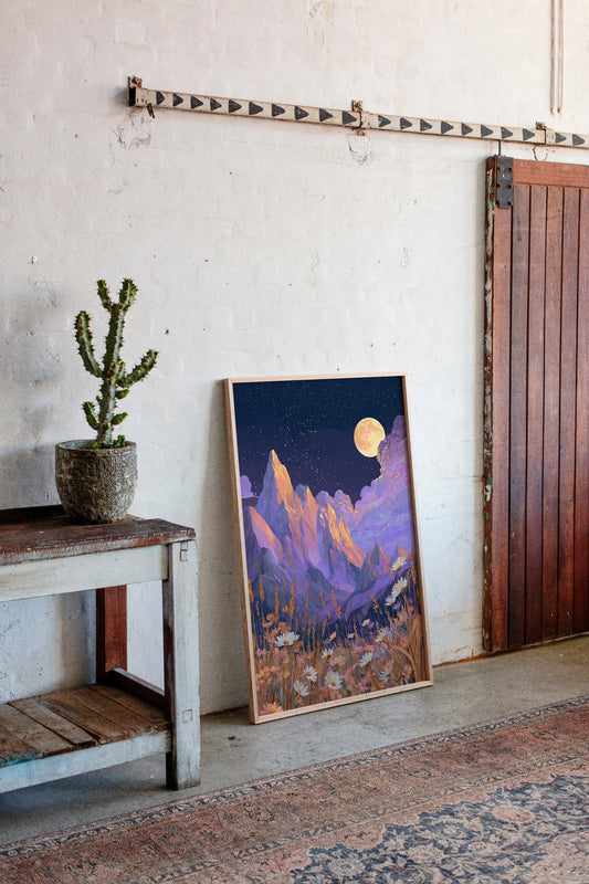Moonlit Peaks and Meadow Serenades