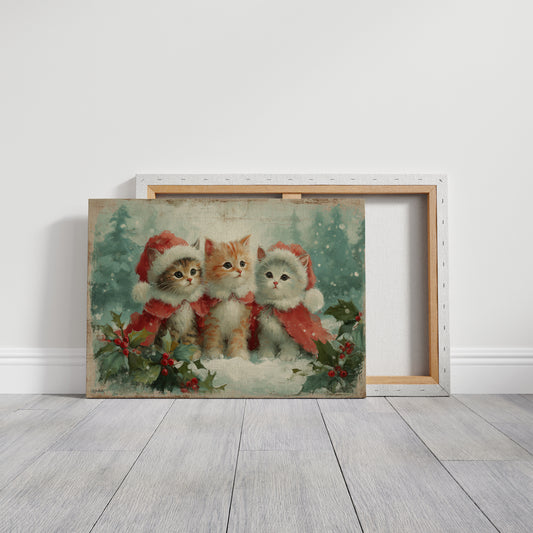 Holiday Kittens Share Winter Magic