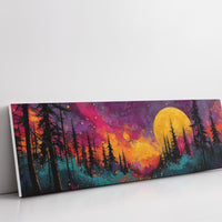 Moonrise Through Painted Fire
