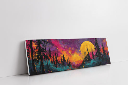 Moonrise Through Painted Fire