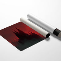 Crimson Spires Under Blood Moon