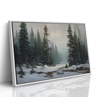 Winter Pines Guard Silent Stream