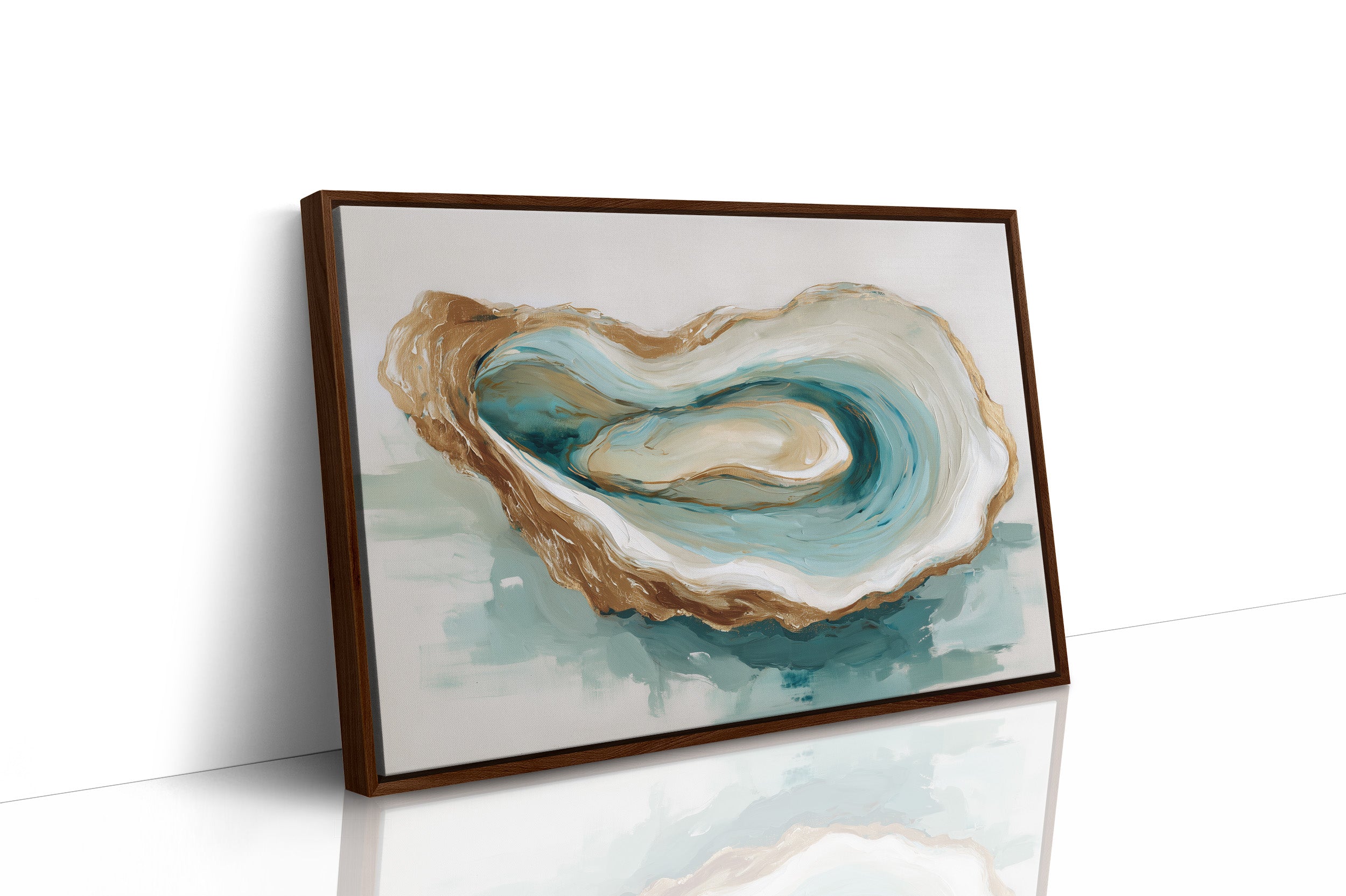 Tides Curl Within Pearl Shell