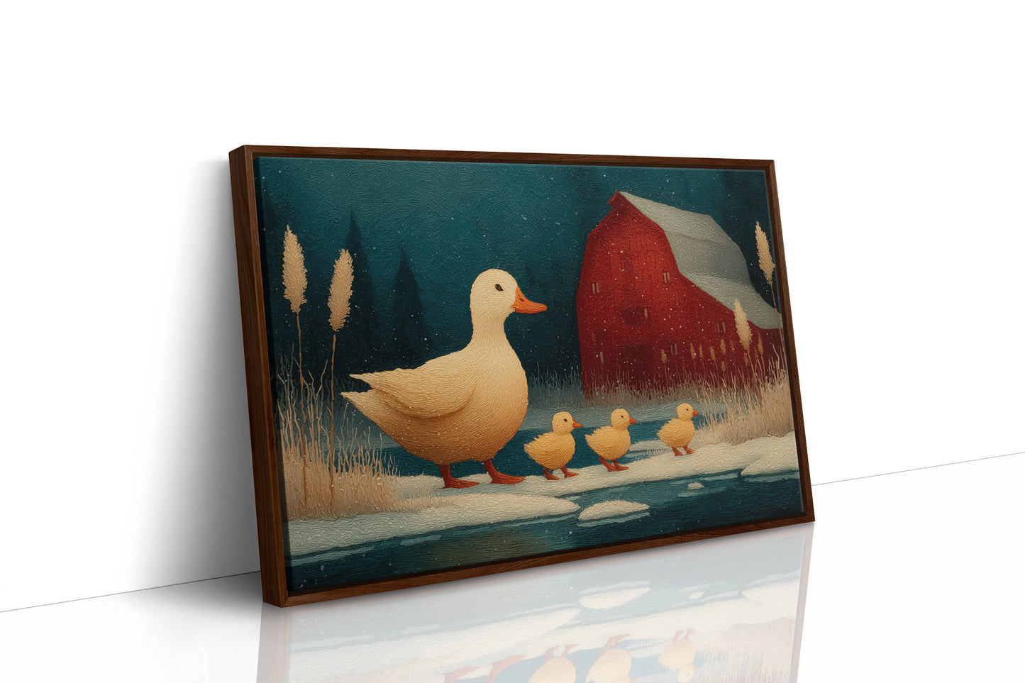 Duckling Parade at Dusk