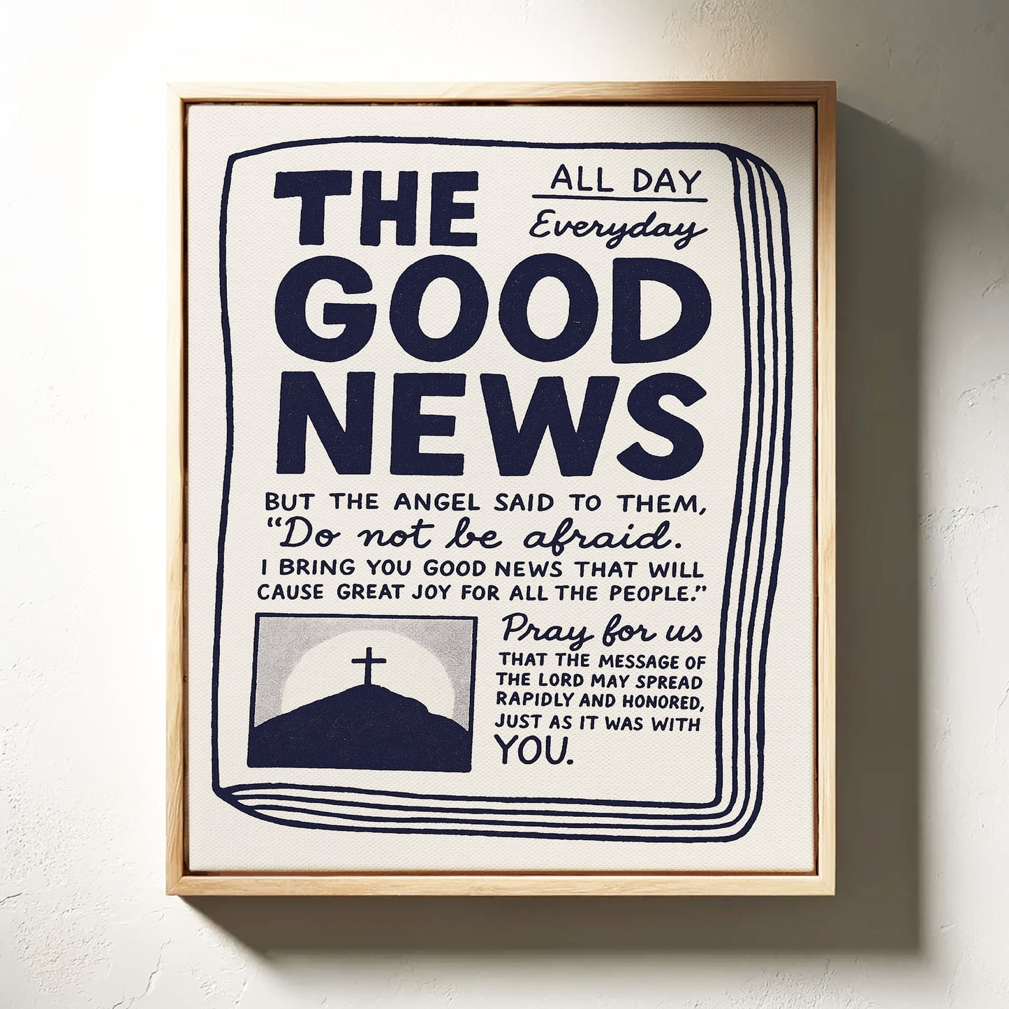 The Good News Everyday Scripture Print