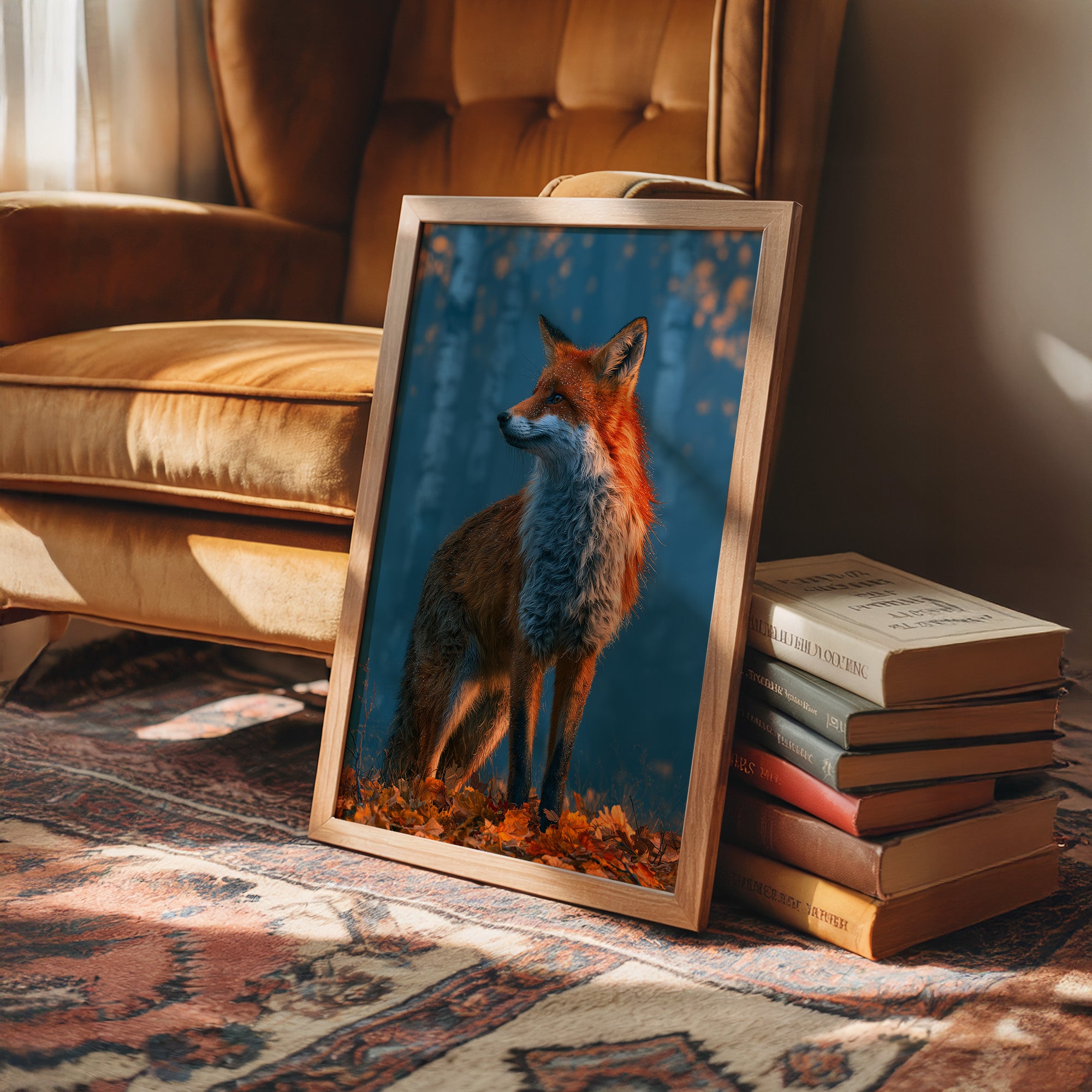 Fox in Frosted Amber Light