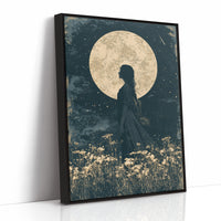Braided Silhouette Beneath The Moon