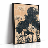 Palm Fans in Peach Light