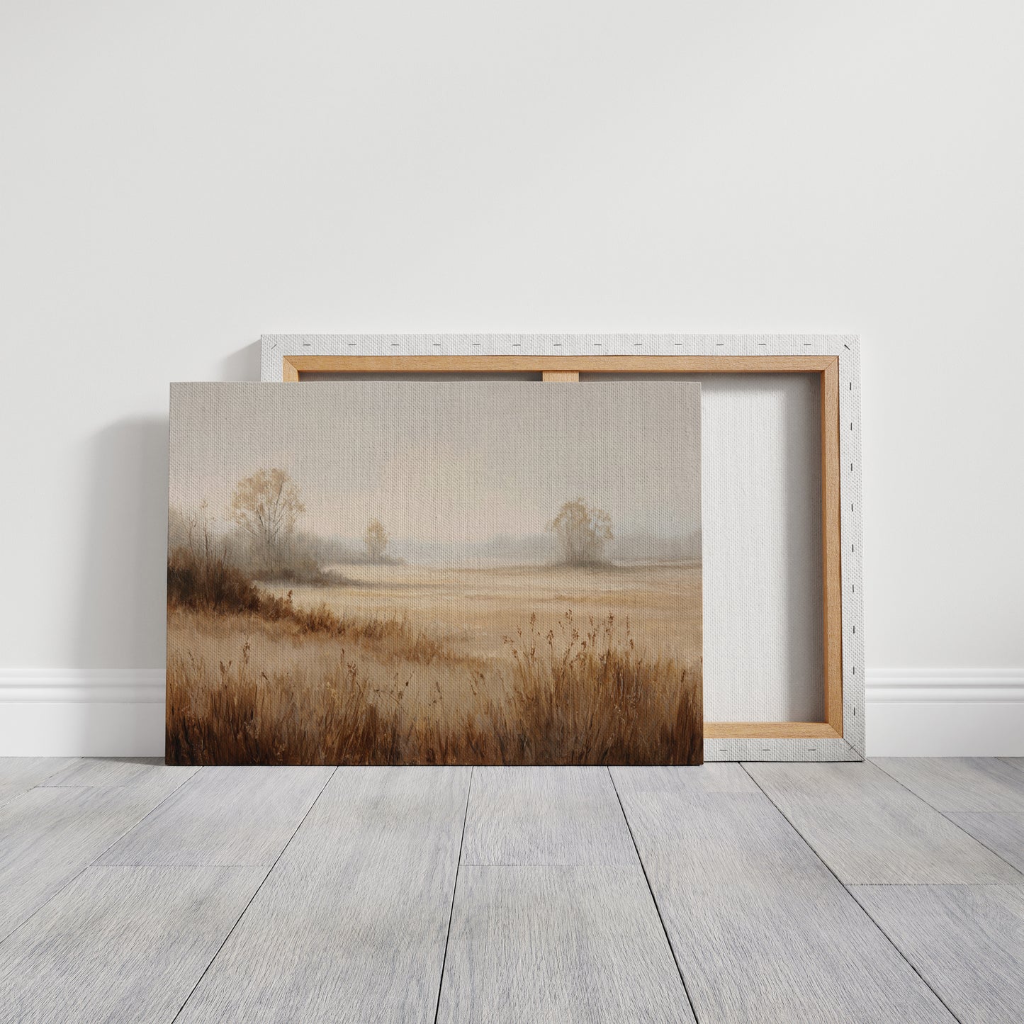 Morning Mist Paints Prairie Gold