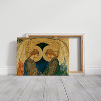 Twin Angels Beneath Golden Wings