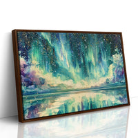 Aurora Spills Into the Lake