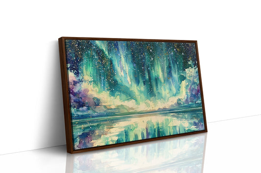 Aurora Spills Into the Lake