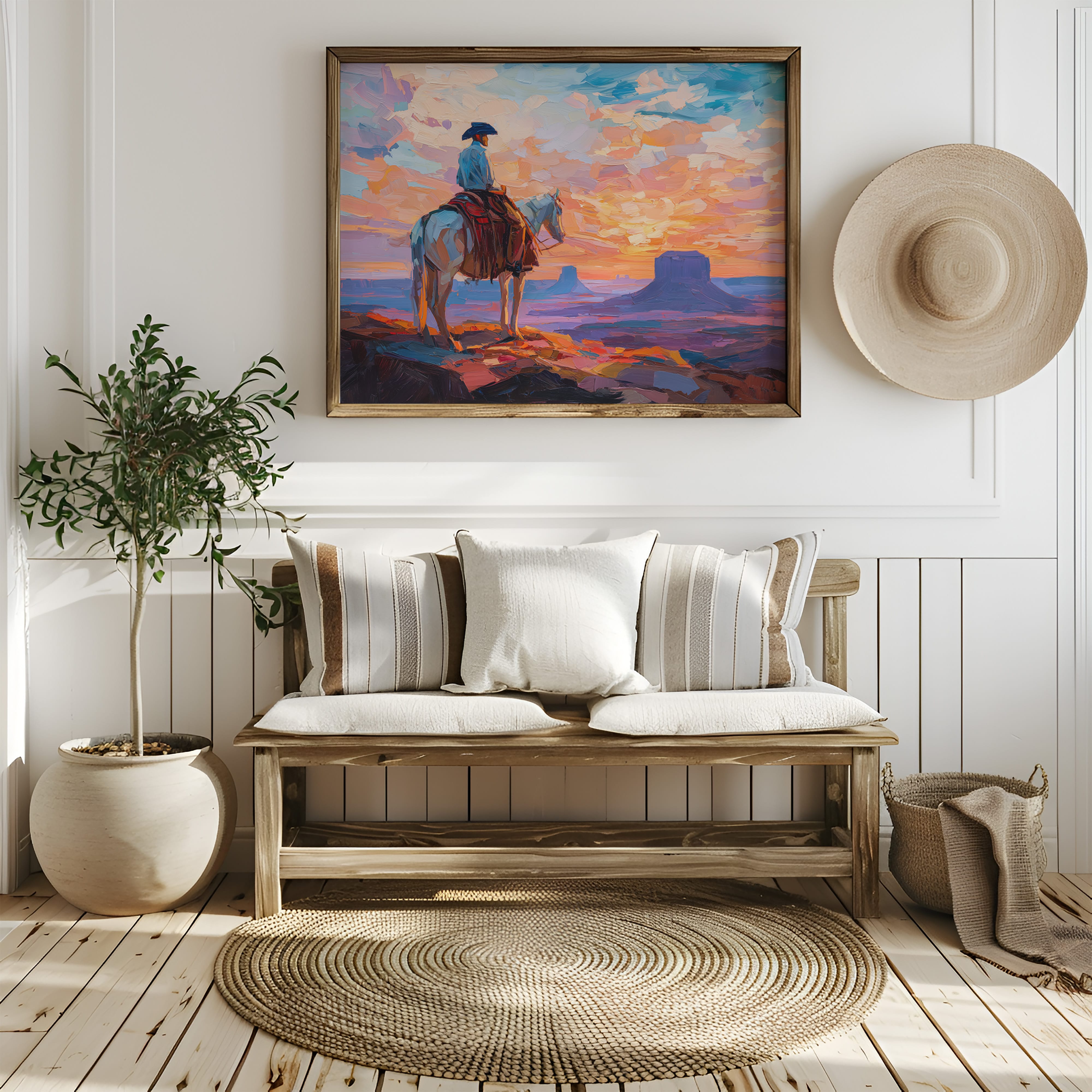 Sunset Paints A Cowboy's Prayer