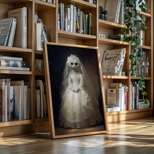 A Feline Bride Awaits the Unseen