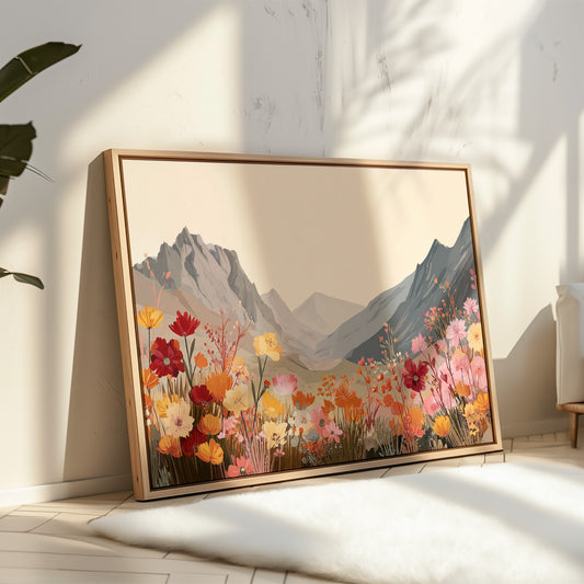 Alpine Meadows Bloom In Coral
