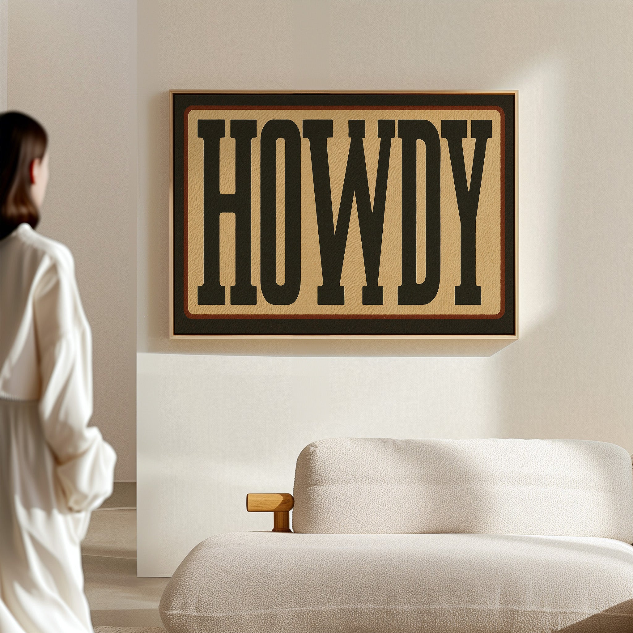 Howdy Western Typography Poster
