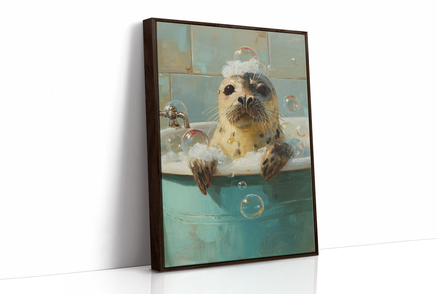 Bubbly Bliss In Teal Waters