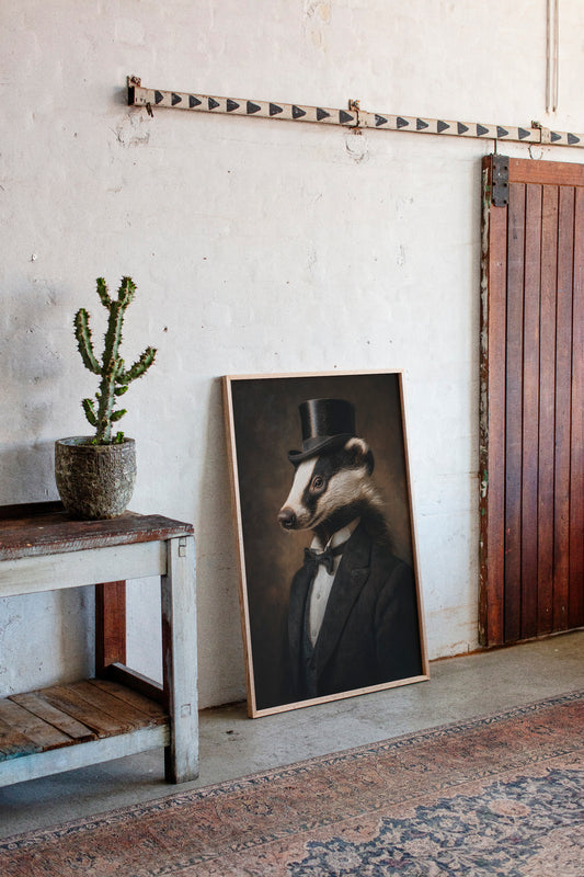 Dapper Badger in Formal Attire