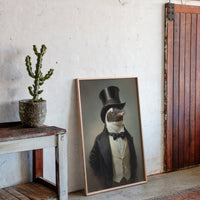 Dapper Penguin in Formal Attire