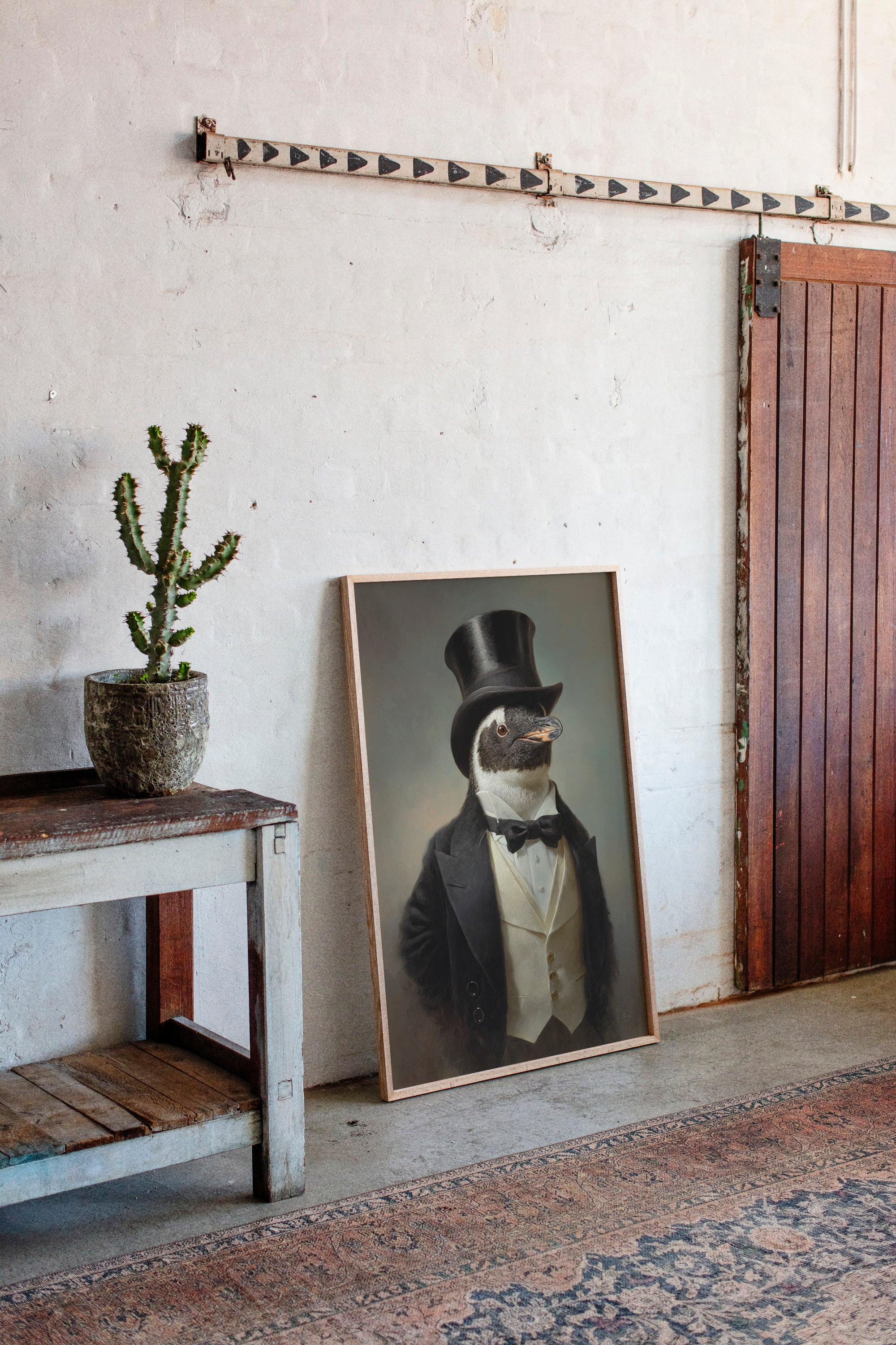 Dapper Penguin in Formal Attire