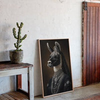 Regal Llama in Opulent Attire