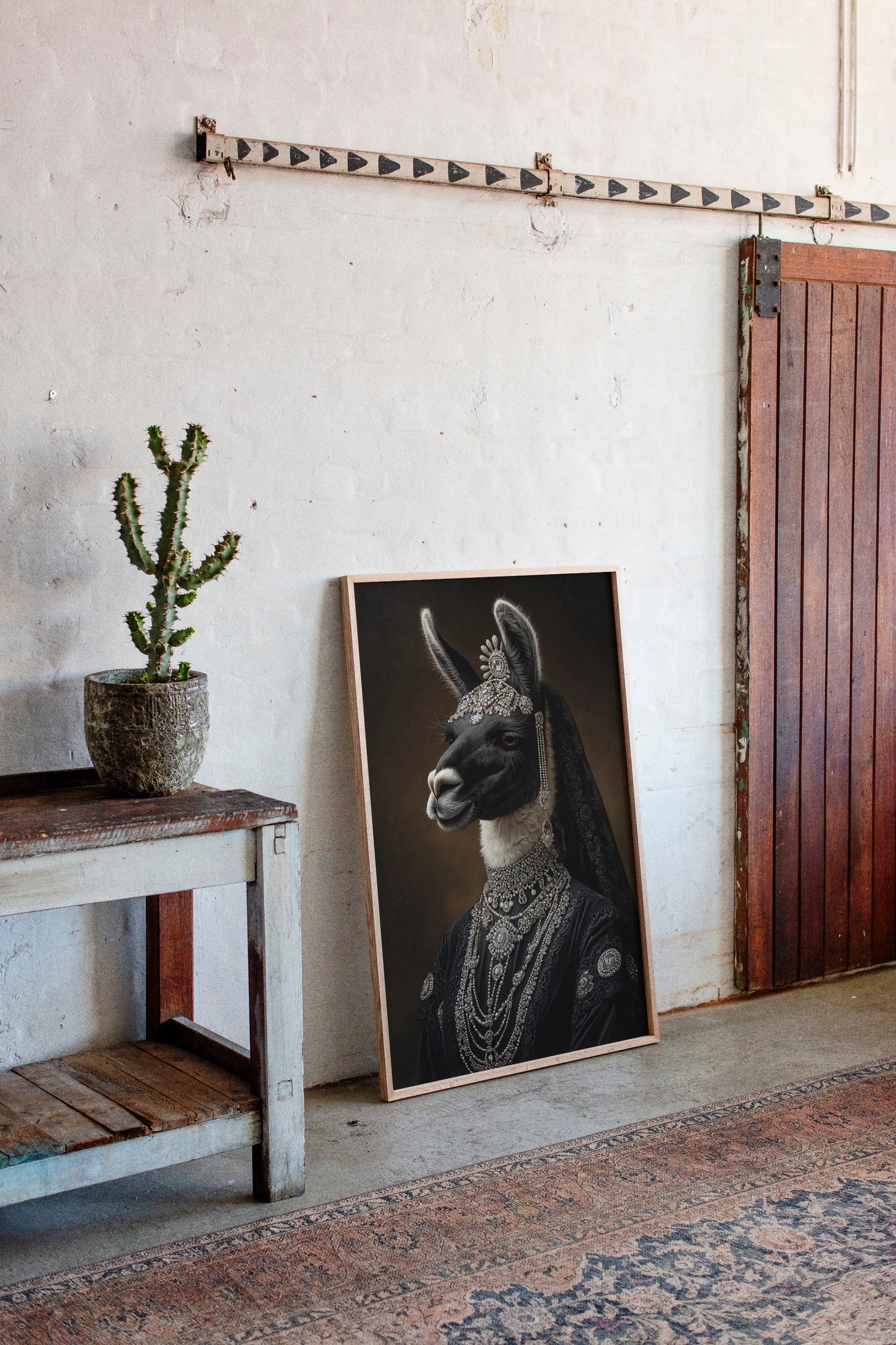 Regal Llama in Opulent Attire