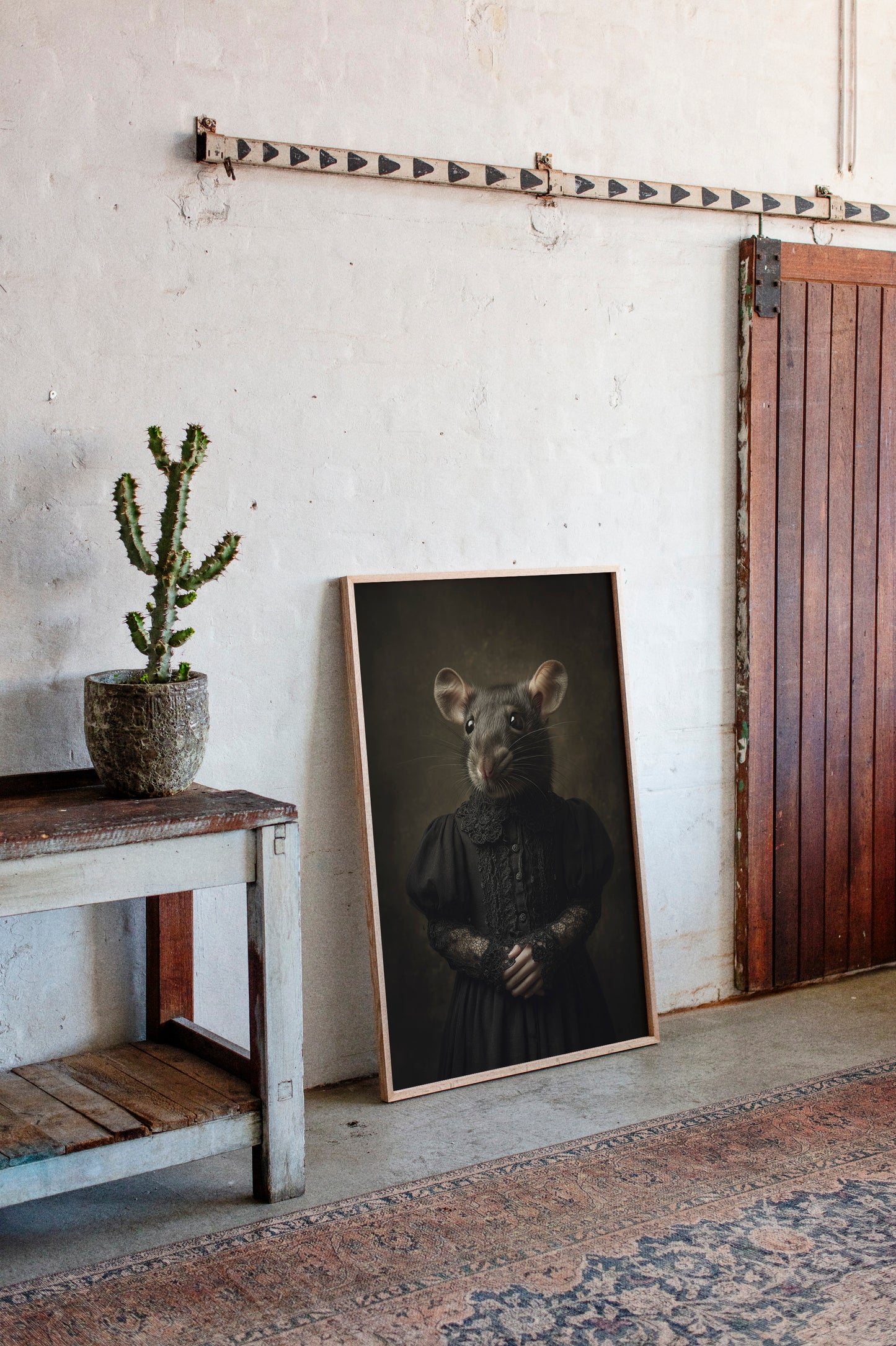 Elegant Rodent in Victorian Attire