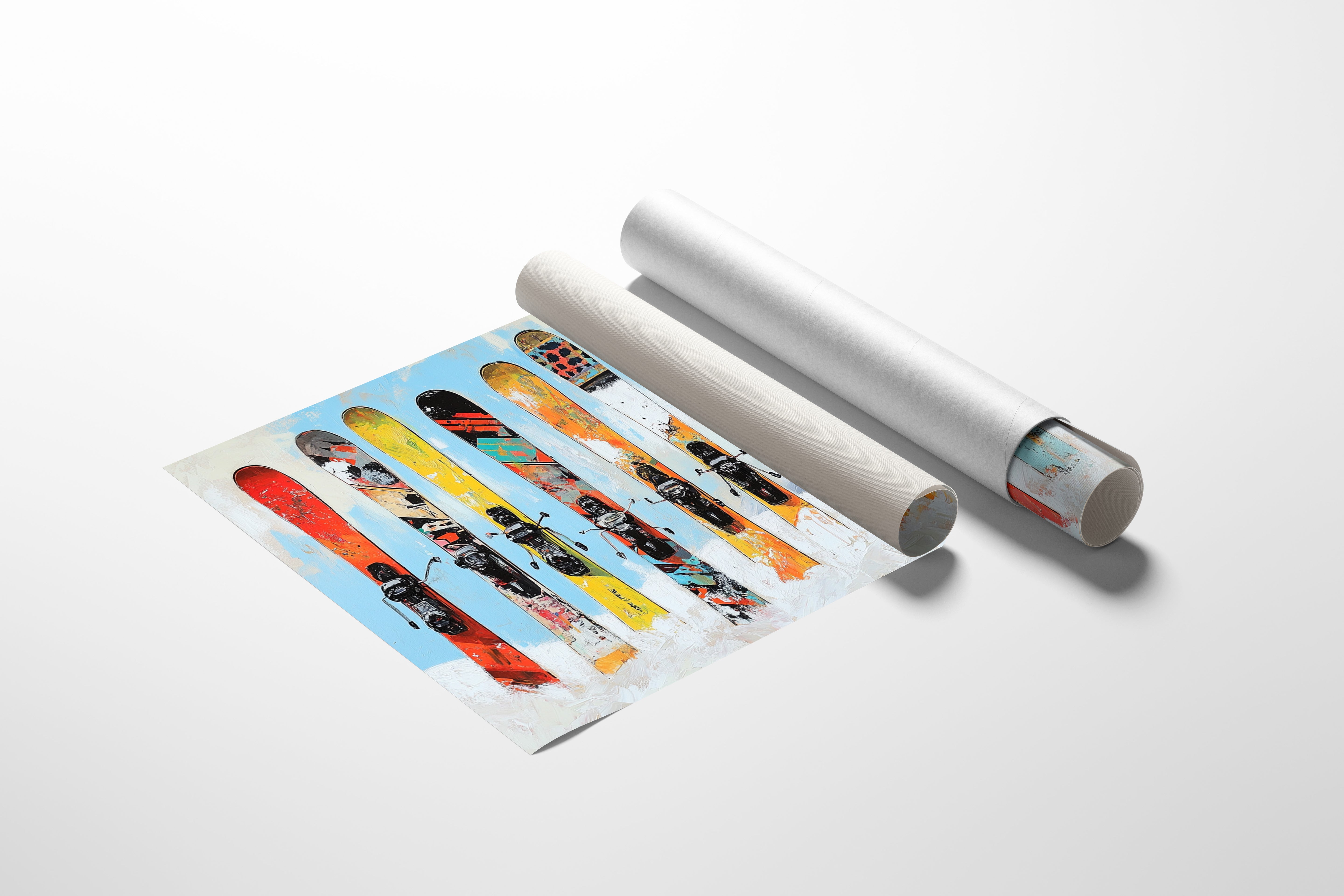 Snow Warriors Line The Lodge Wall