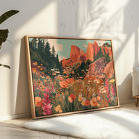 Mountain Poppies Dance At Sunrise