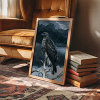 Hawk Weathering the Storm