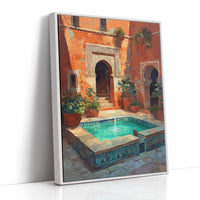 Terracotta Sanctuary: Moroccan Courtyard Oasis