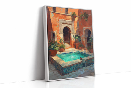 Terracotta Sanctuary: Moroccan Courtyard Oasis