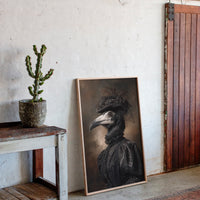 Elegance Beneath Feathered Veils