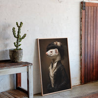 Dapper Ferret in Elegant Attire