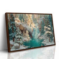 Frozen Falls in the Pines