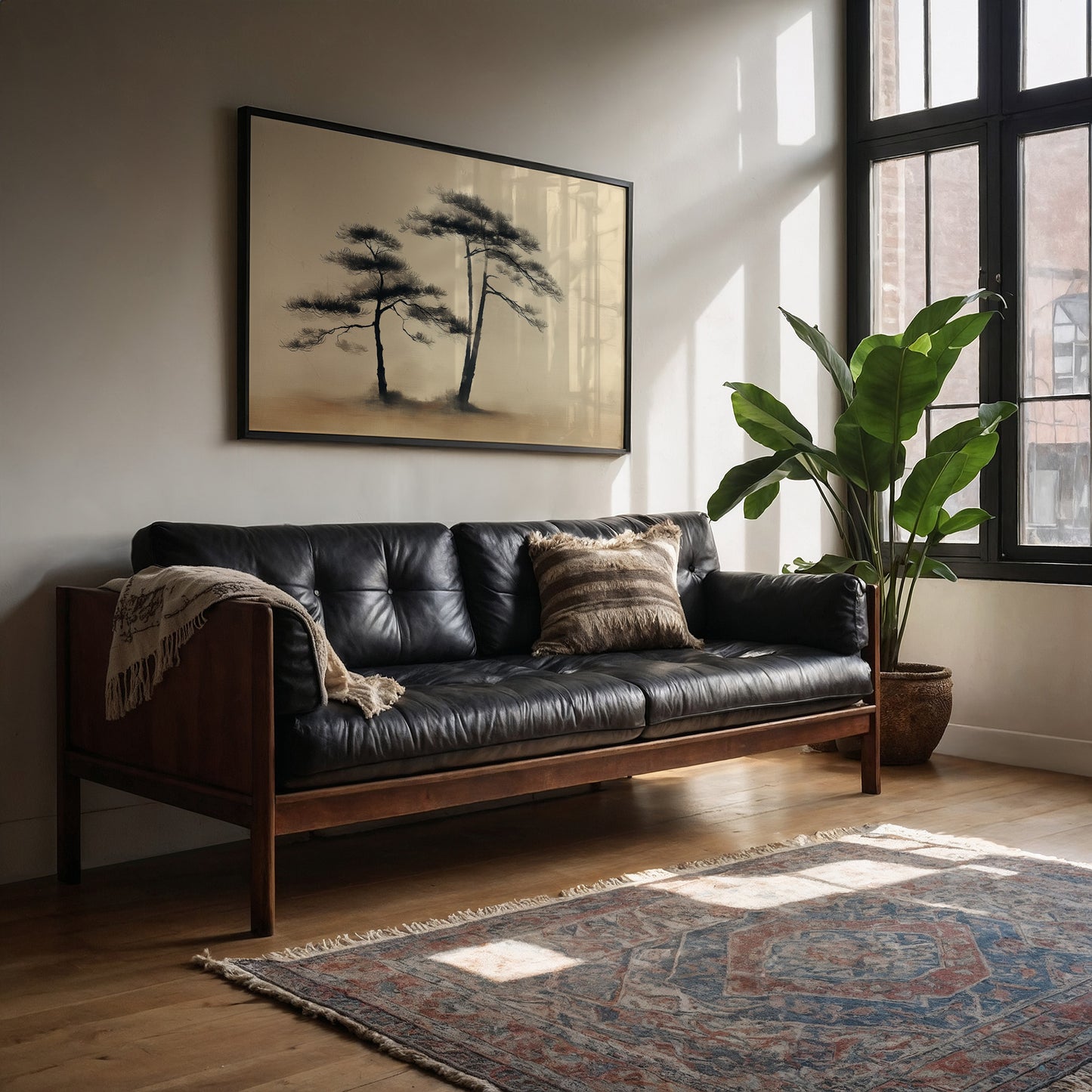 Pine Trees Dance In Morning Gold